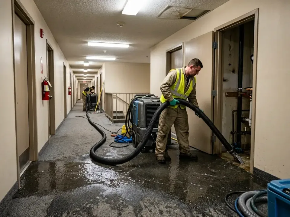 multi-unit-apartment-hallway-f-005 — frequently asked questions, Emergency Burst Pipe Water Extraction & Removal in Dickinso…